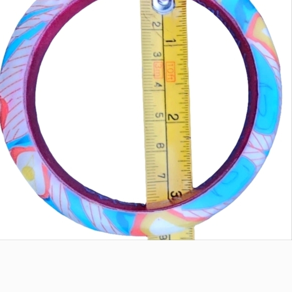 Wooden Hand Painted Turquoise Color Hummingbird Bracelet Gordon White Reto - Picture 8 of 8